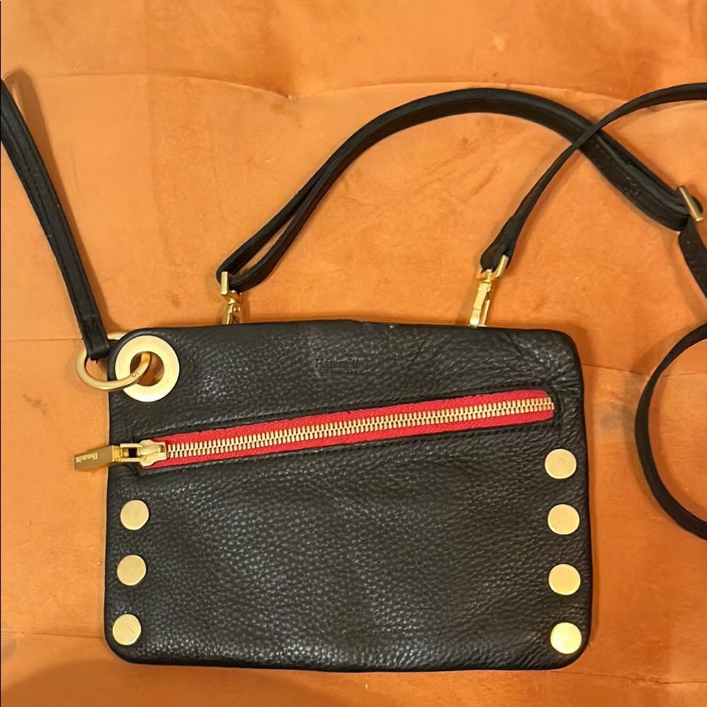 Hammitt Black and Gold Crossbody Bag with Modern Design